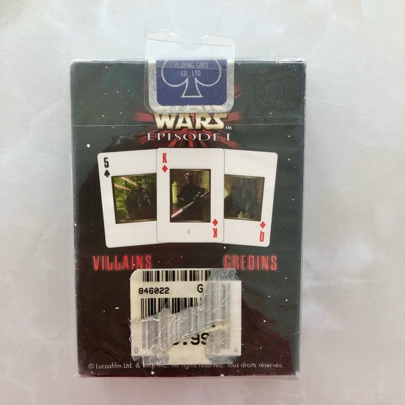 Star Wars Episode 1 Villains Playing Cards Brand New Sealed - Picture 2 of 3